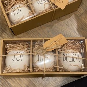 Rae Dunn ceramic ornaments